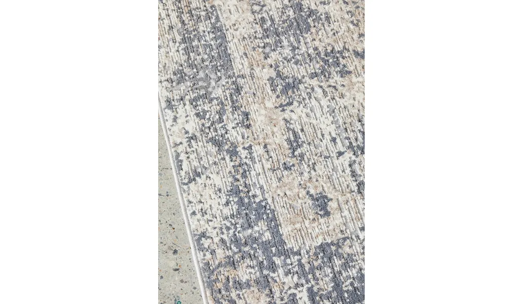 Brooklyn Charcoal Beige Abstract Textured Rug