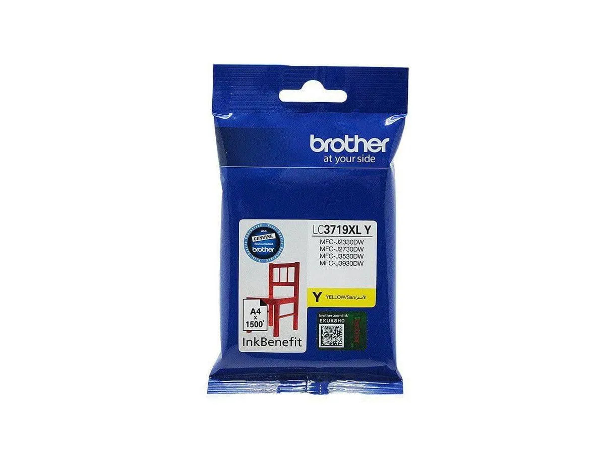 Brother LC3719XL Super High Yield Yellow Ink Cartridge (LC3719XL-Y)