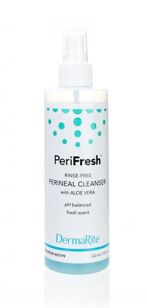 Dermarite PeriFresh® Perineal Cleanser, No-Rinse, pH-Balanced 8 oz