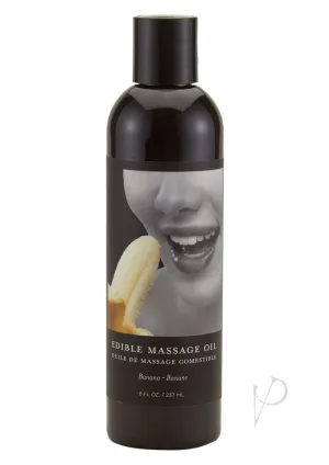 Edible Tropical Massage Oil Banana 8 Oz