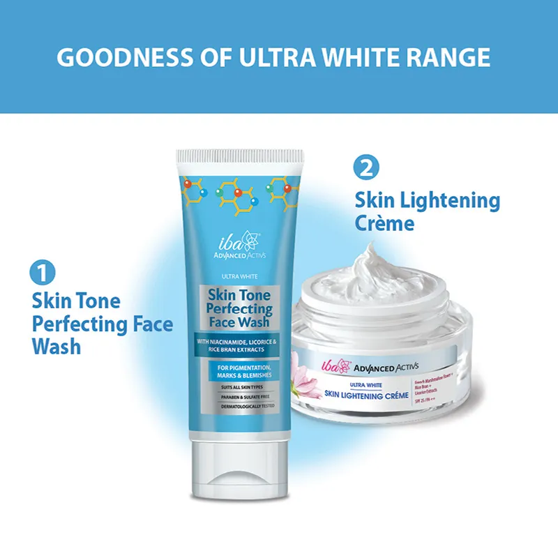 Iba Advanced Activs Ultra White Skin Tone Perfecting Face Wash