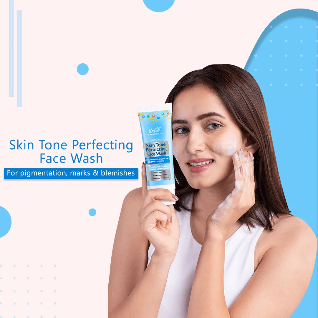 Iba Advanced Activs Ultra White Skin Tone Perfecting Face Wash