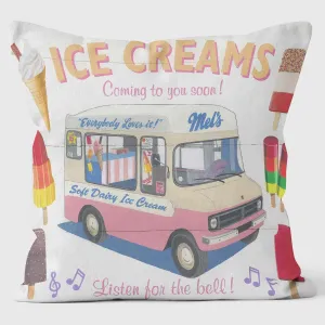 Ice Creams Van - Martin Wiscombe Cushion