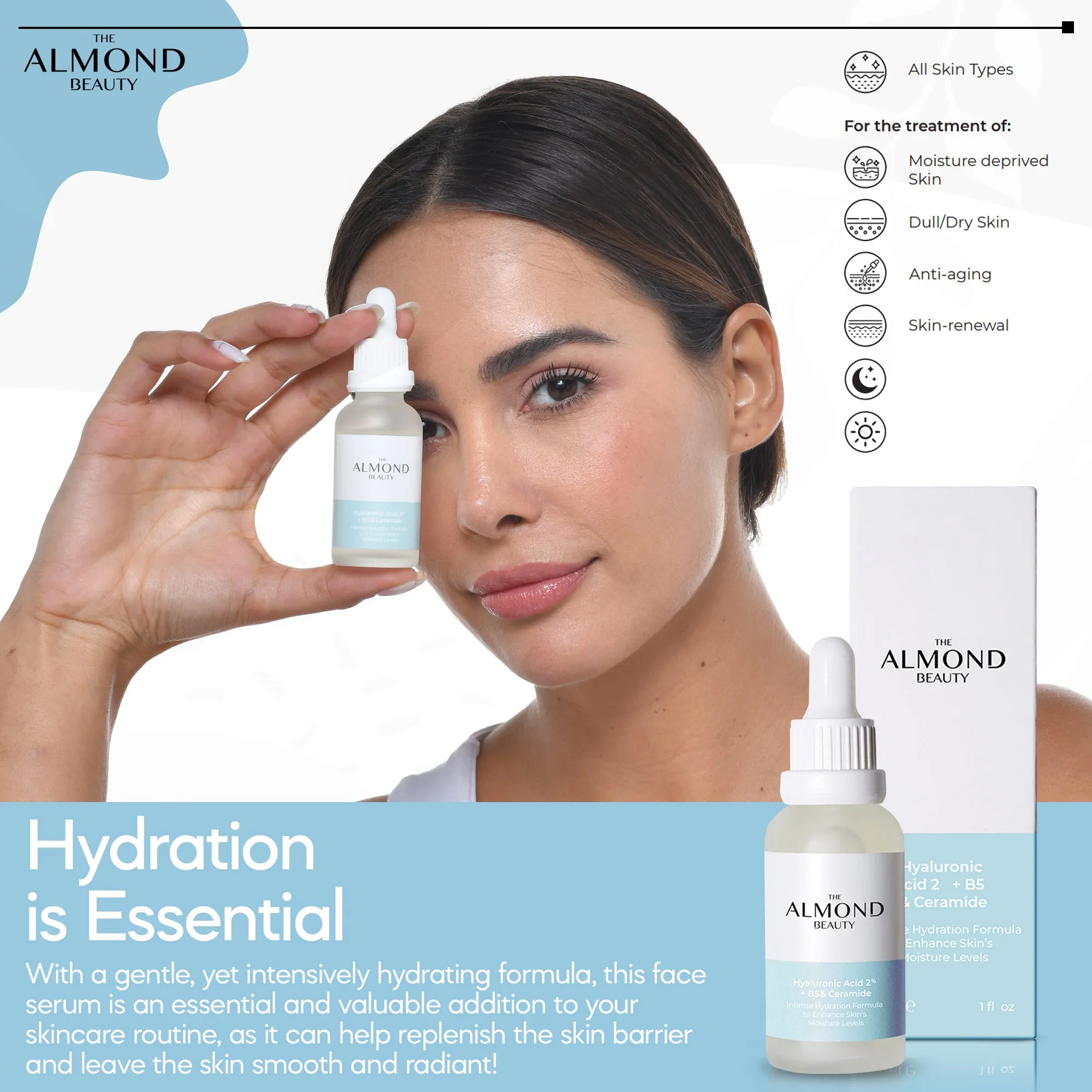 Intensive Hydration Serum Hyaluronic Acid %2   B5 with Ceramide