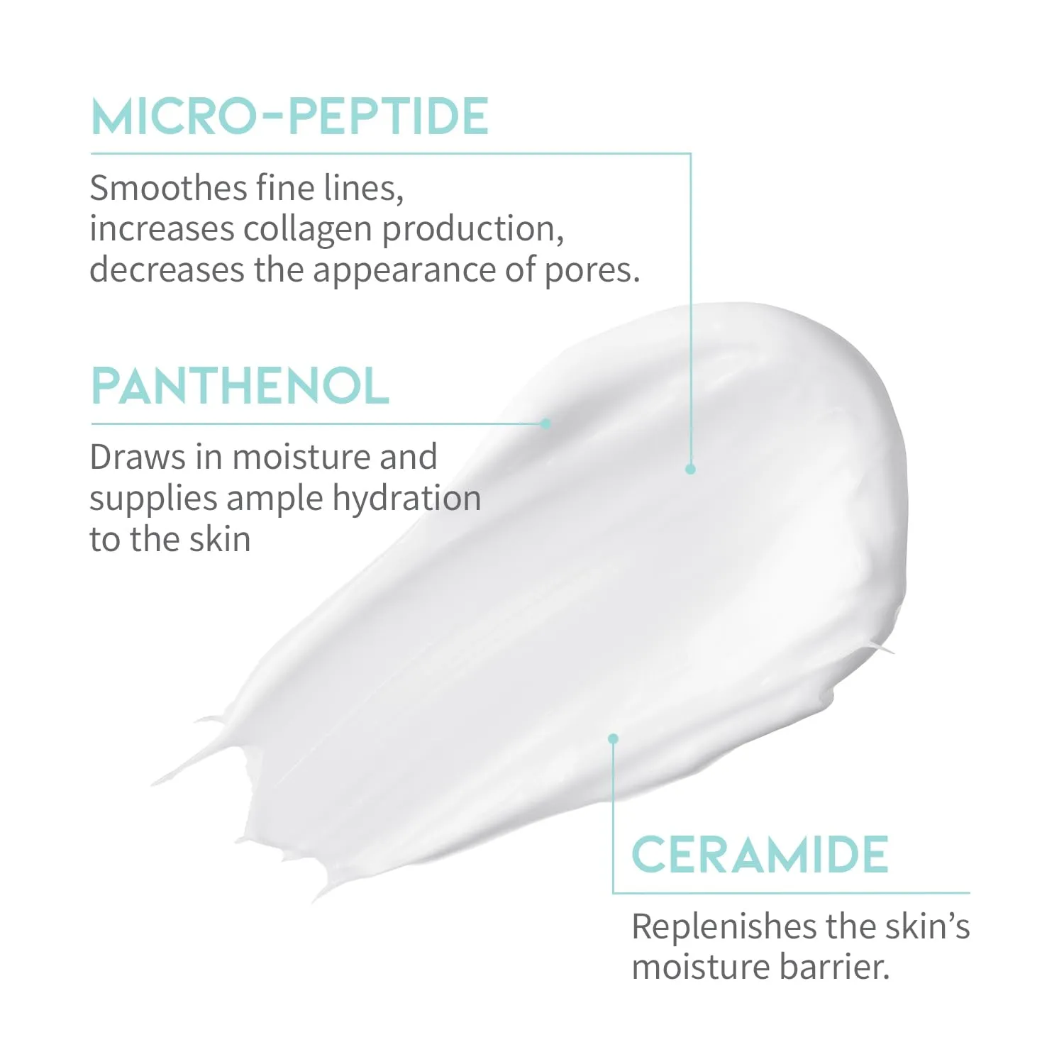 #OOTD Peptide Moisturizer Cream For Face - Dry Skin, Sensitive Skin, Skin Protection Barrier Cream For Aging Skin, Anti Aging, Hydrating, Peptide, Ceramide, Panthenol (1.69 FL.OZ)