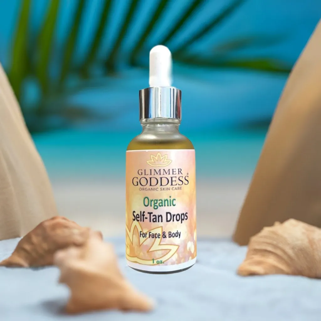 Organic Self Tan Drops for Face & Body 1 oz.