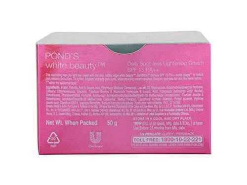 POND'S White Beauty Daily Spot-Less Lightening Cream SPF 15PA  , 50gm