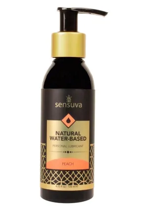 Sensuva Natural Water Based Peach Flavored Lubricant