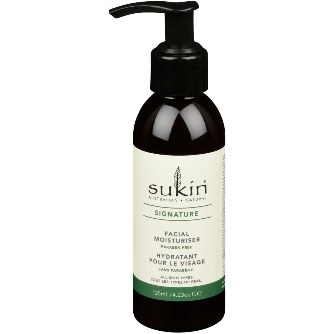 Sukin Facial Moisturizer (Pump) | Signature, 125ml, Clearance 40% Off, Final Sale