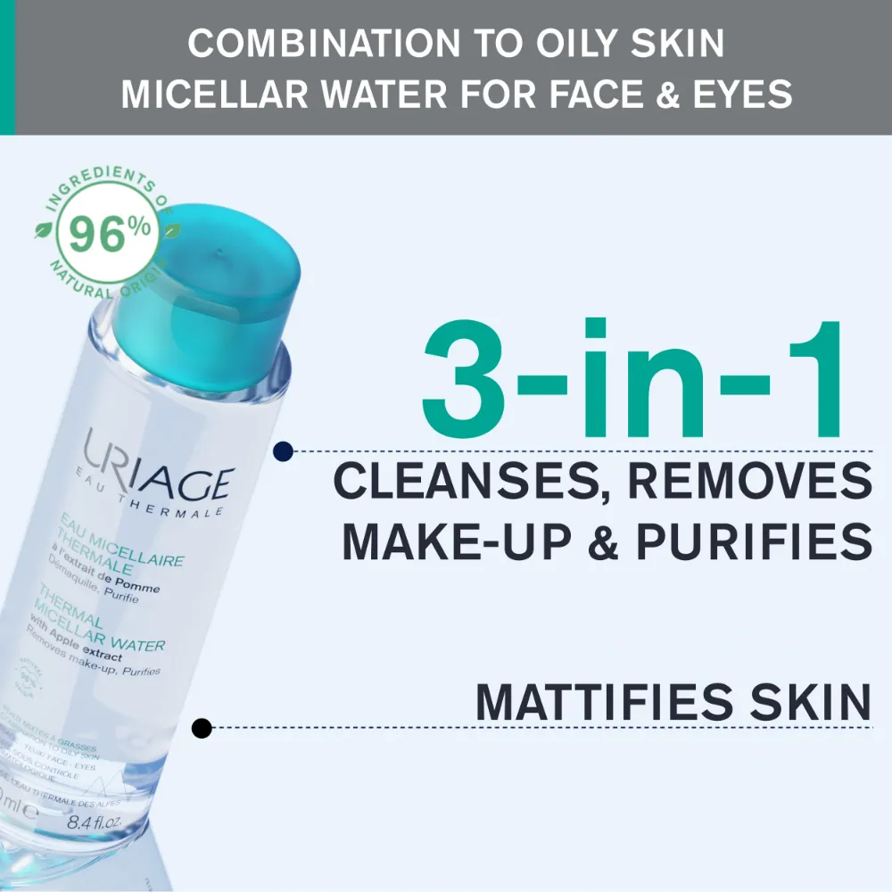 Uriage Thermal Micellar Water Combination To Oily Skins 500ml